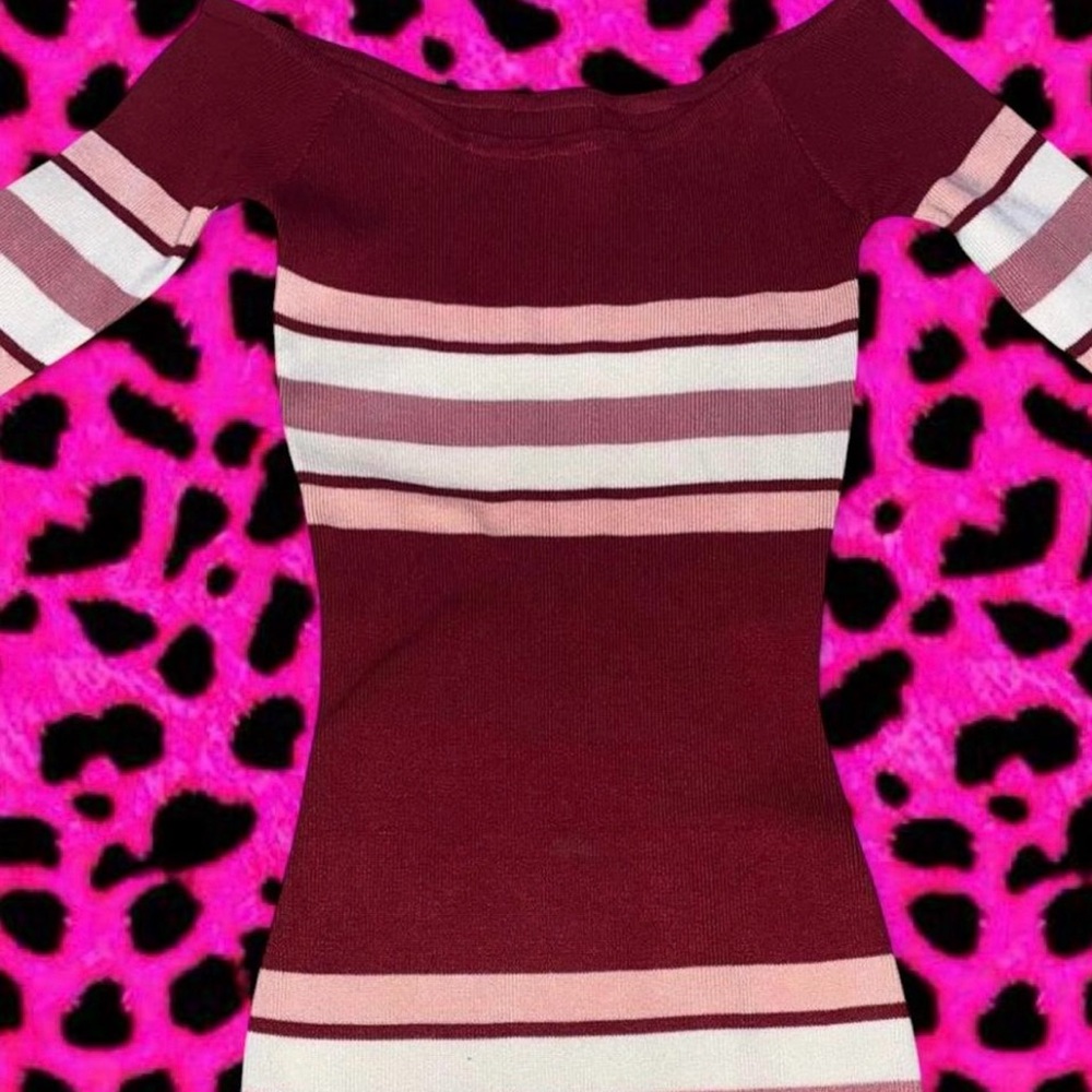 Striped Long Sleeve Dress